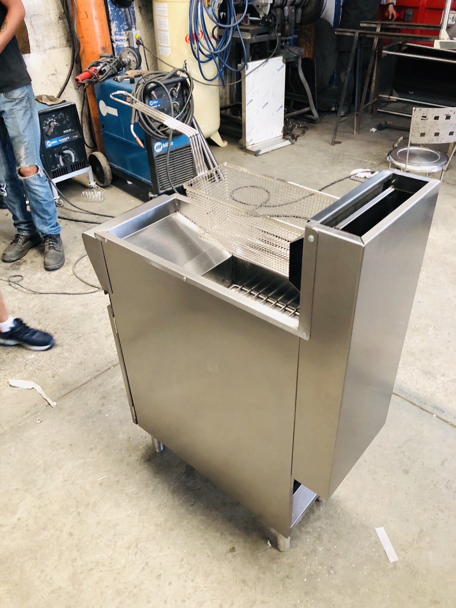 MAINOX freidora  para 12 litros con sistema automatico  en acero inoxidable