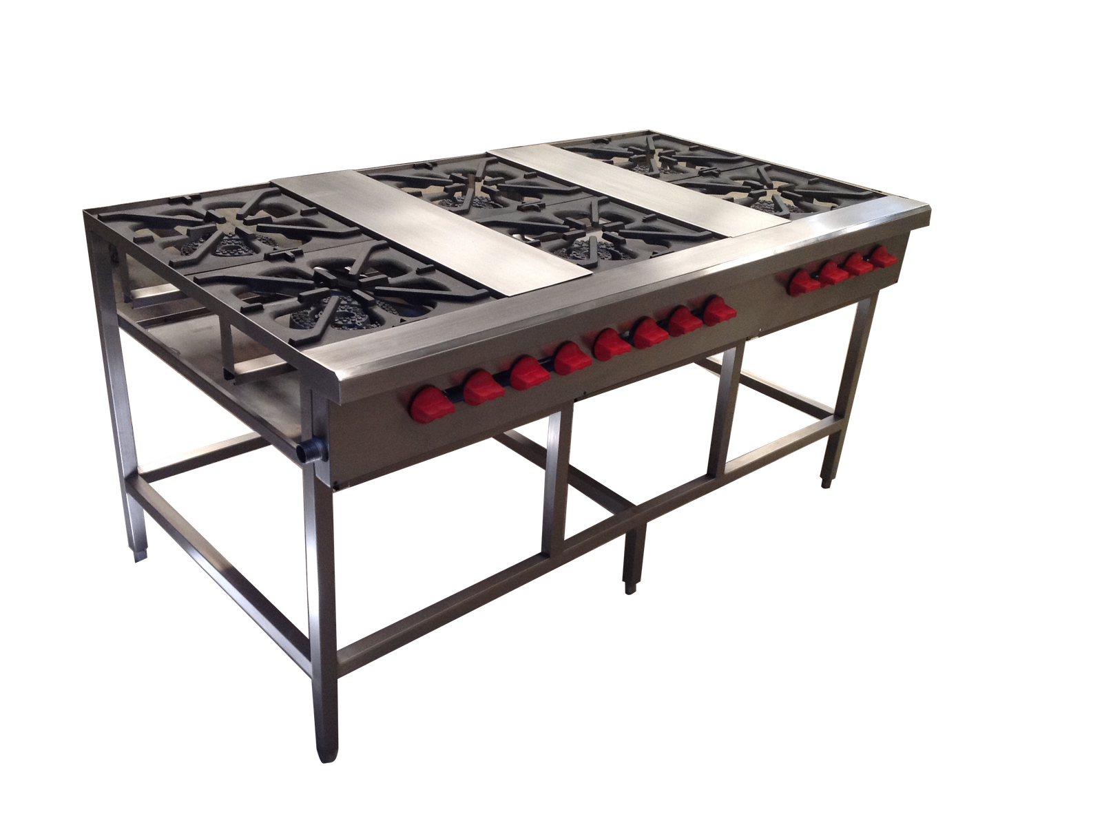 MAINOX PARRILLA DE  6 QUEMADORES    DOBLES